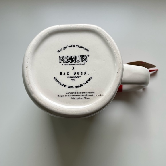 Rae Dunn x Peanuts Snoopy LOVED Mug NEW - Picture 4 of 6